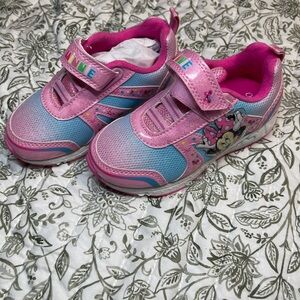 Minnie Mouse Pink & Blue Kids Light-Up Sneakers